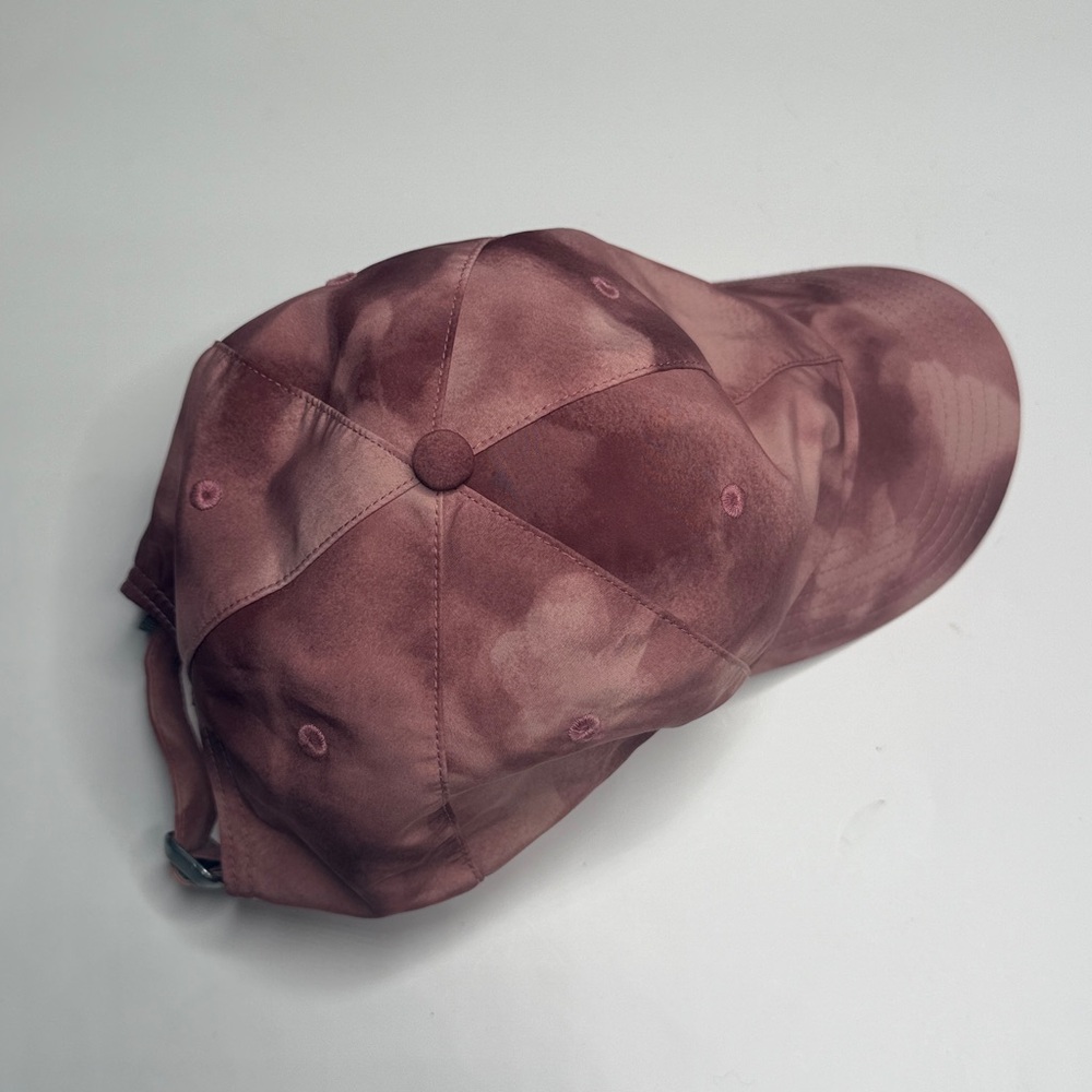 Athleta Kinetic Print Baseball Cap Heather Rose Pink Sport Beach Run One Size - Picture 6 of 6